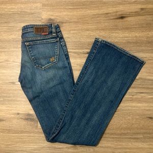 Dark Wash Big Star Flary Jeans Low Rise size 25 EUC